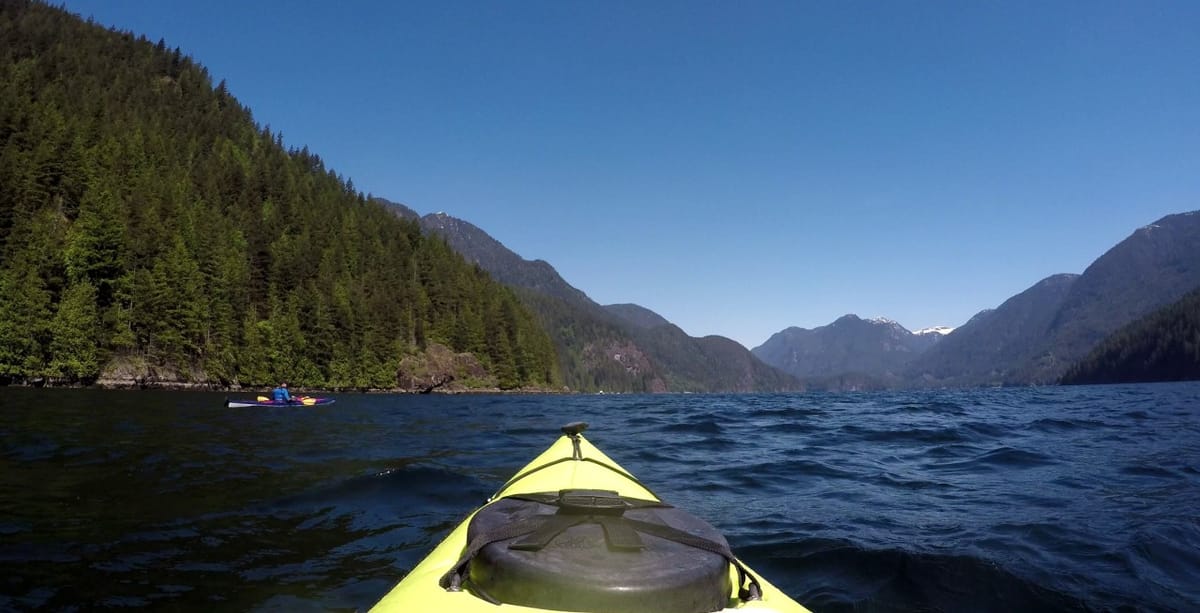 When kayaking around Skookumchuck Narrows